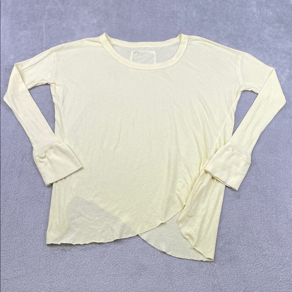 Frank & Eileen S 100% Cotton Women's Yellow‎ Long Sleeve Top